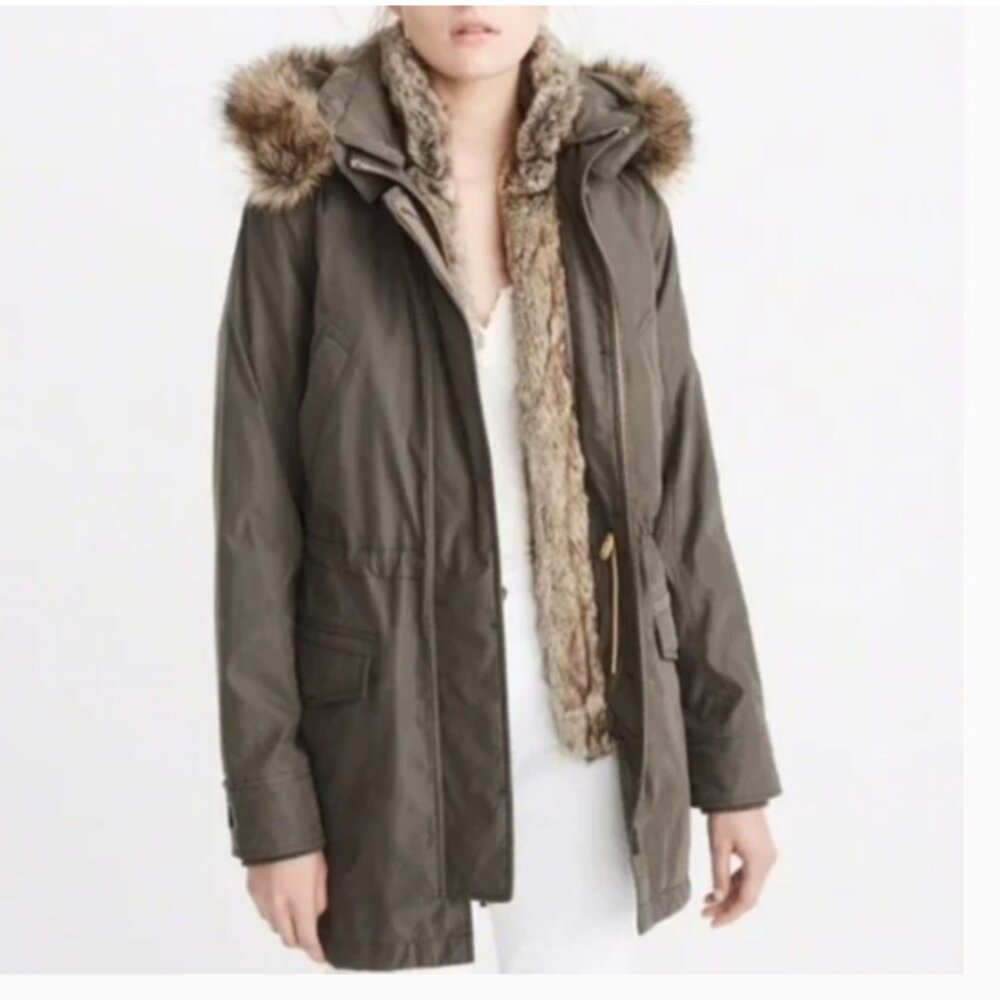 Abercrombie & 3 in 1 Olive Green Utility Jacket - Size Small